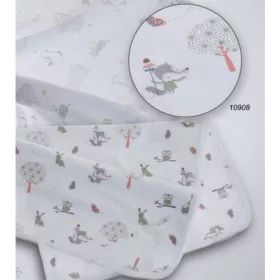 Gamberritos takaró pamut rókás 80x80cm 10908