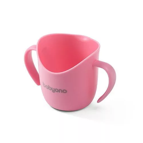 BabyOno tanulópohár - ergonómikus 6hó rózsaszín 1463/04