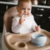 BabyOno tálka szilikon tapadó aljú kék 1481/01