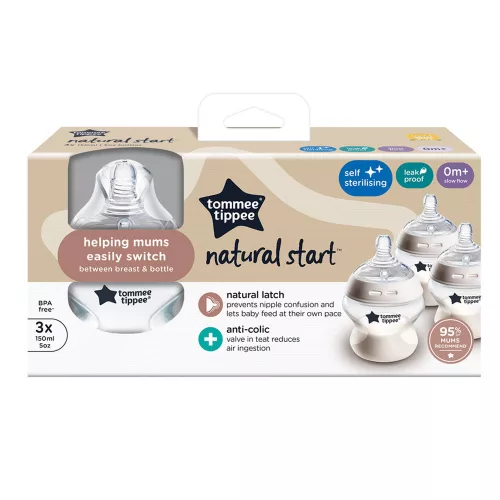 Tommee Tippee cumisüveg Natural Start 3x150 ml