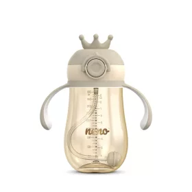 Neno szívószálas itatópohár MIO2 280ml barna
