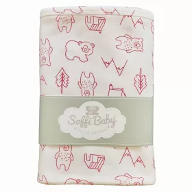 Soffi Baby takaró pamut dupla macik pink 80x100cm