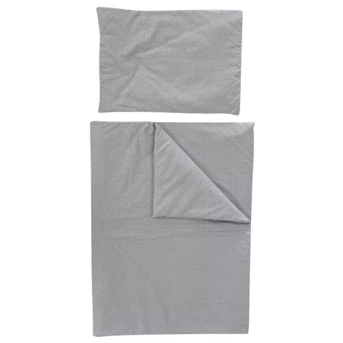 Soffi Baby ágynemû szett 2 részes 135x90 - 40x60cm apró csillag mintás szürke