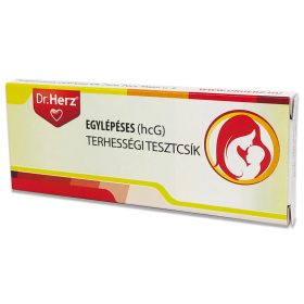   Dr. Herz Egylépéses(10 mIU/ml hcG) terhességi tesztcsík /EP kártyára adható/