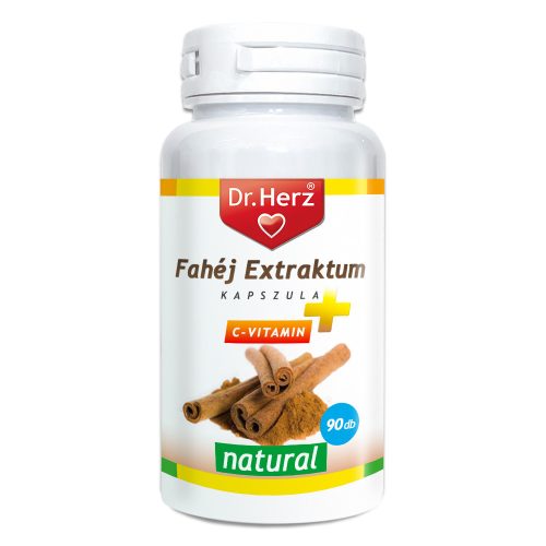 Dr. Herz Fahéj Extraktum + C-vitamin kapszula 90 db