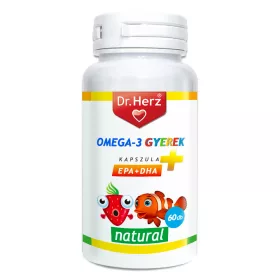 Dr. Herz Omega-3 Gyerek lágyzselatin kapszula 60 db