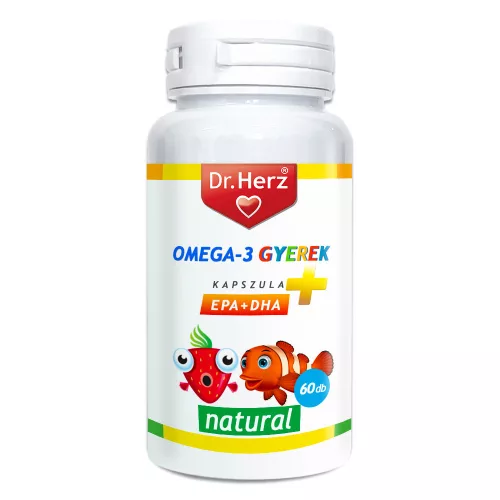 Dr. Herz Omega-3 Gyerek lágyzselatin kapszula 60 db