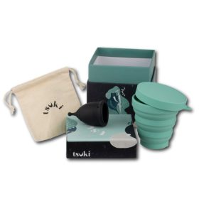   Tsuki Ariel α menstruációs kehely és sterilizáló pohár csomag