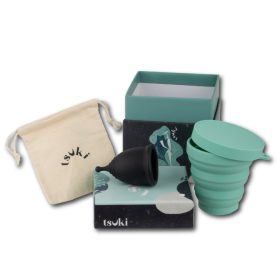   Tsuki Ariel β menstruációs kehely és sterilizáló pohár csomag