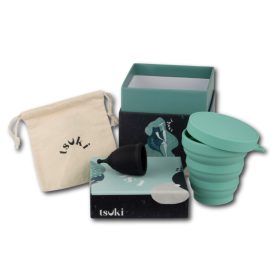   Tsuki Ariel σ  menstruációs kehely és sterilizáló pohár csomag