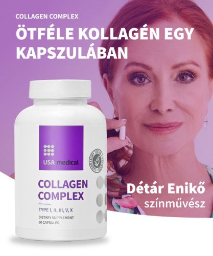 Kollagén komplex kapszula 5 féle kollagén peptiddel 60 db