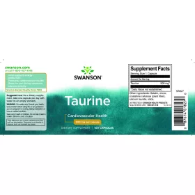 Swanson Taurine 500mg 100 kapszula