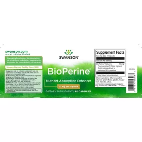 Swanson BioPerine 10mg 60 kapszula