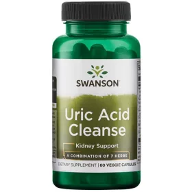   Swanson Uric Acid Cleanse 60 kapszula Húgysav tisztító 7 gyógynövény komplex