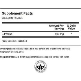 Swanson L-Proline 500mg 100 kapszula
