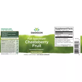   Swanson Chastberry Fruit (Barátcserje gyümölcs) 400mg 120 kapszula