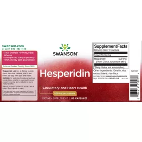 Swanson Hesperidin 500mg 60 kapszula