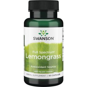 Swanson Lemongrass (Citromfű) 400mg 60 kapszula