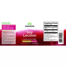   Swanson Soy Lecithin (Szója lecitin) 1200mg 90 lágyzselatin kapszula