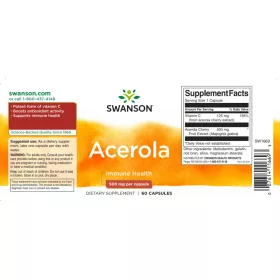 Swanson Acerola 500mg 60 kapszula