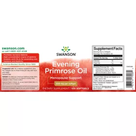  Swanson Evening Primrose Oil 500mg 100 kapszula (Ligetszépe olaj)