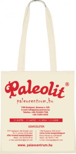 Paleolit Lenvászon szatyor hosszú füllel 100% pamut 42x38x0,2cm környezetbarát