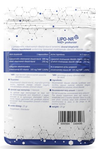 Paleolit LIPO-NR NAD+ prekurzor 500mg 30 db kapszula
