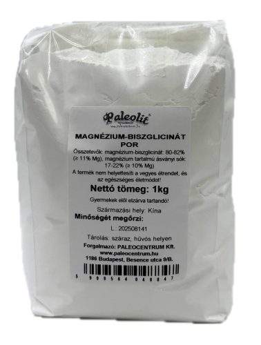 Paleolit Magnézium-biszglicinát por 1kg Magnesium Bisglycinate Powder