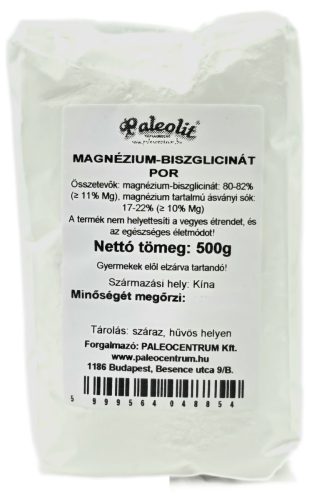 Paleolit Magnézium-biszglicinát por 500g Magnesium Bisglycinate Powder