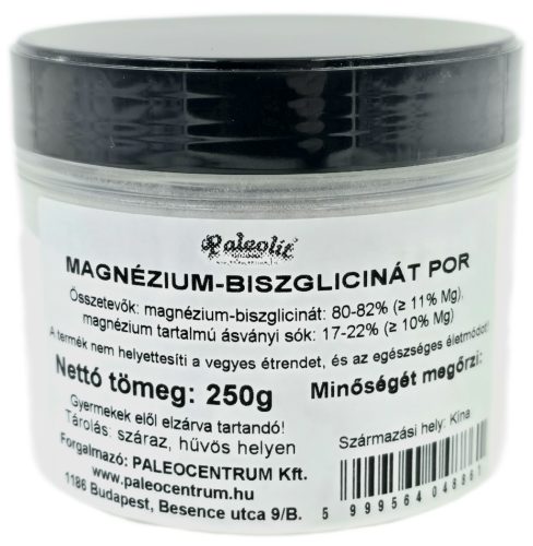 Paleolit Magnézium-biszglicinát por 250g Magnesium Bisglycinate Powder