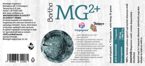 Freyagena Bartha Mg2+ (magnézium-malát) 100mg 75 kapszula