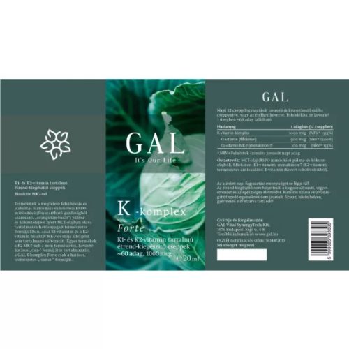 GAL K-komplex Forte 1000mcg K-komplex x 30 adag