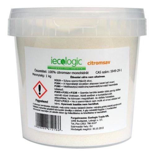 Iecologic citromsav 1000 g