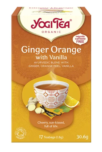Yogi bio tea narancsos gyömbér vaníliával 17x1,8g 31 g