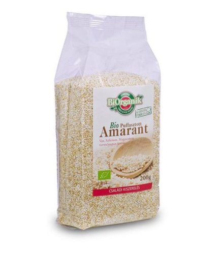 Biorganik bio puffasztott amarant 200 g (Gluténmentes)