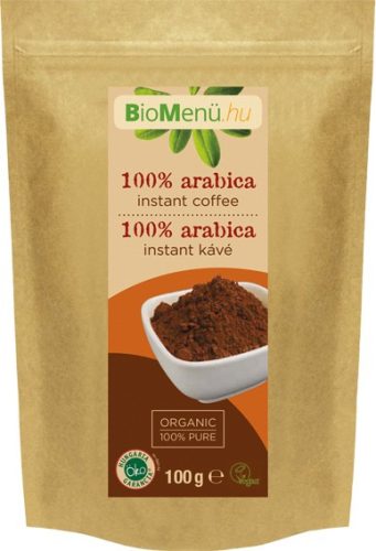 BioMenü bio 100% arabica instant kávé 100 g