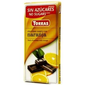   Torras gluténmentes étcsokoládé narancs cukor nélkül 75 g