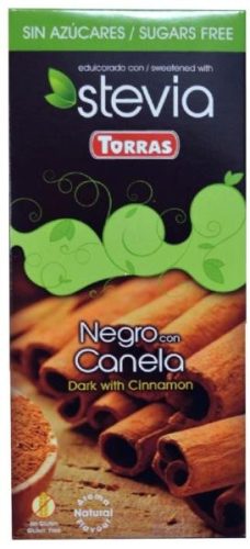 Torras gluténmentes étcsokoládé fahéj cukor nélkül 125 g