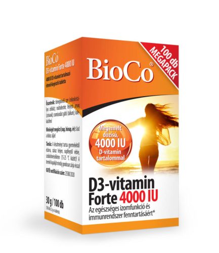 Bioco d3-vitamin forte 4000iu tabletta 100 db