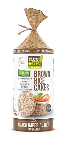 Rice Up fekete rizses puffasztott szelet natúr 120 g (Gluténmentes)