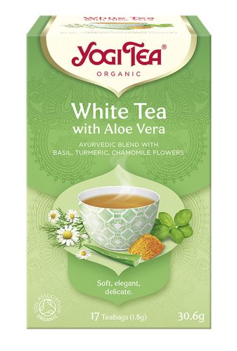 Yogi bio tea fehér tea aloe verával 17x1,8g 17 db