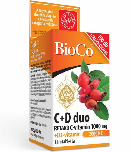 Bioco c+d duo 2000ne családi csomag filmtabletta 100 db