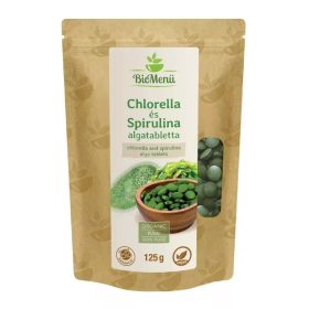 BioMenü bio chlorella és spirulina tabletta 125 g