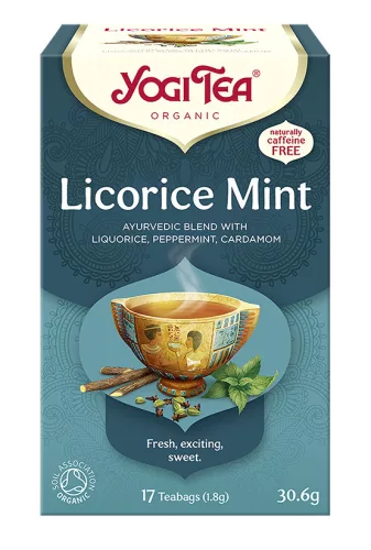 Yogi bio tea édesgyökér menta 31 g