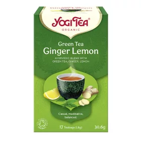 Yogi bio tea zöld tea gyömbérrel citrommal 31 g