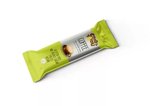 Health Market good4you kávés szelet kókusztejes csokoládéval mártva édesítőszerekkel 25 g