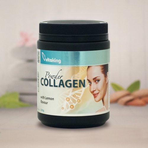Vitaking collagen powder lemon citromos ízű kollagén por 330 g