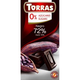  Torras gluténmentes étcsokoládé 72% hozzáadott cukor nélkül 75 g