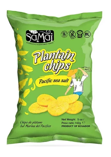 Samai plantain főzőbanán chips tengeri sós nagy kiszerelés 142 g
