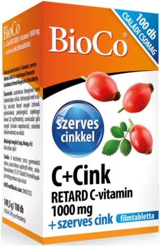 Bioco c+cink retard c-vitamin 1000 mg 100 db